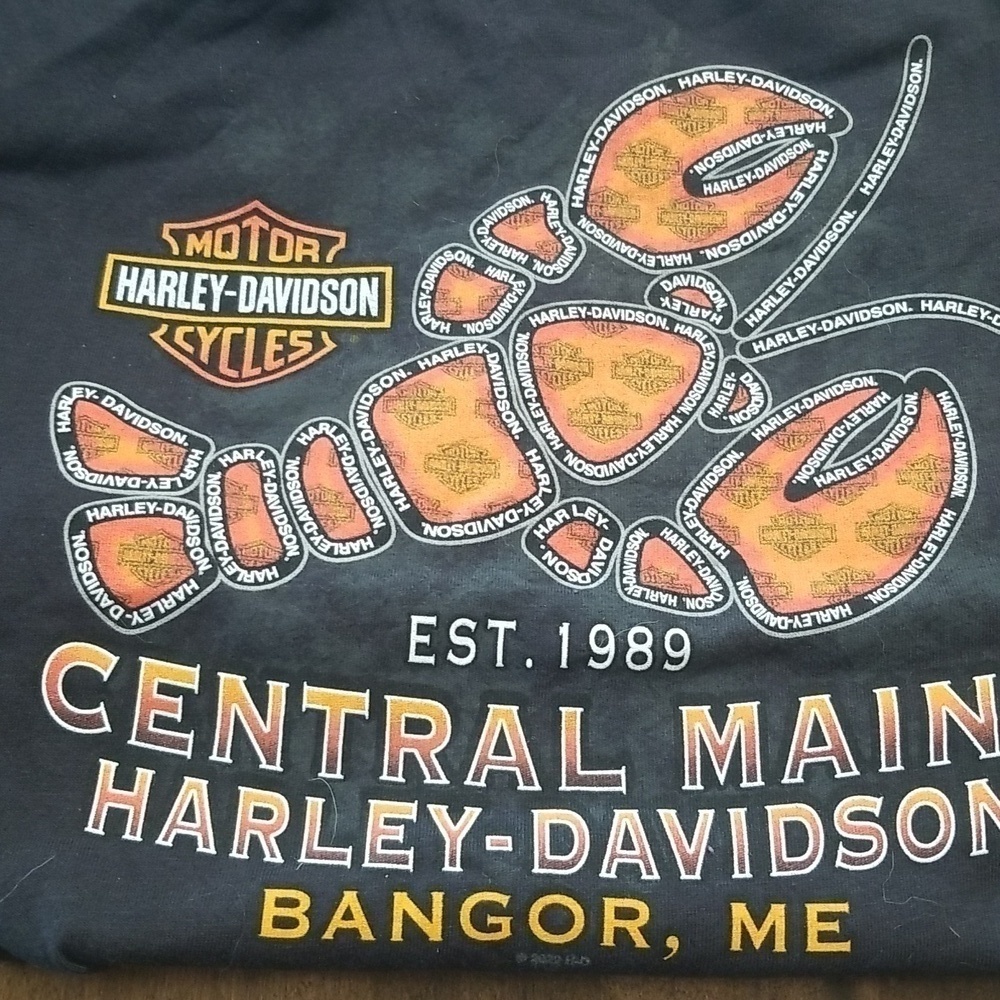 Harley-Davidson NWT Rockabilly Tee Maine Lobster Motif Size  X Large Womens - Picture 8 of 8